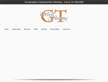 Tablet Screenshot of gtwoodflooring.com